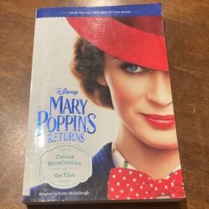 Disney Mary Poppins Returns Hardcover with Red Hat & Blue Lettering